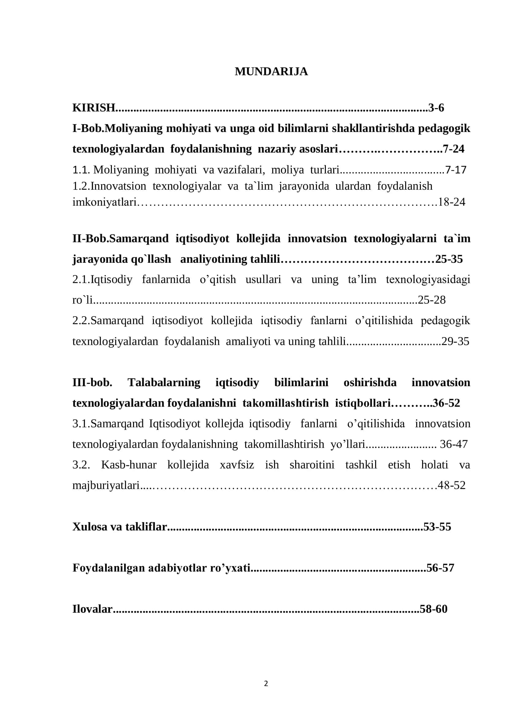 Moliya tizimi 2
