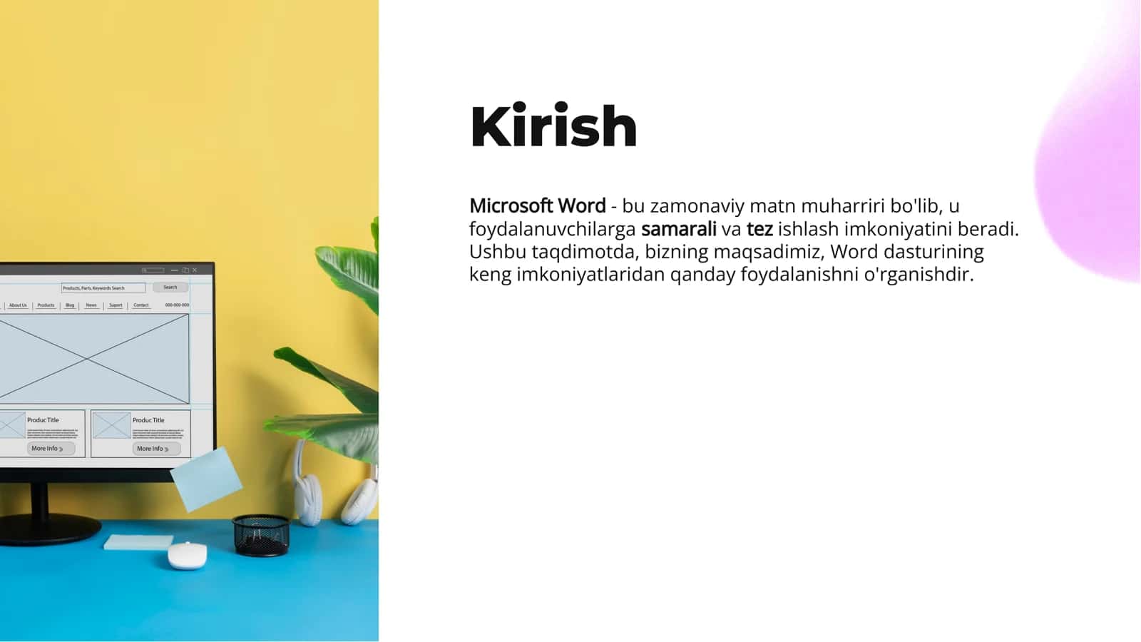 Microsoft Word Matn Muharririning 2