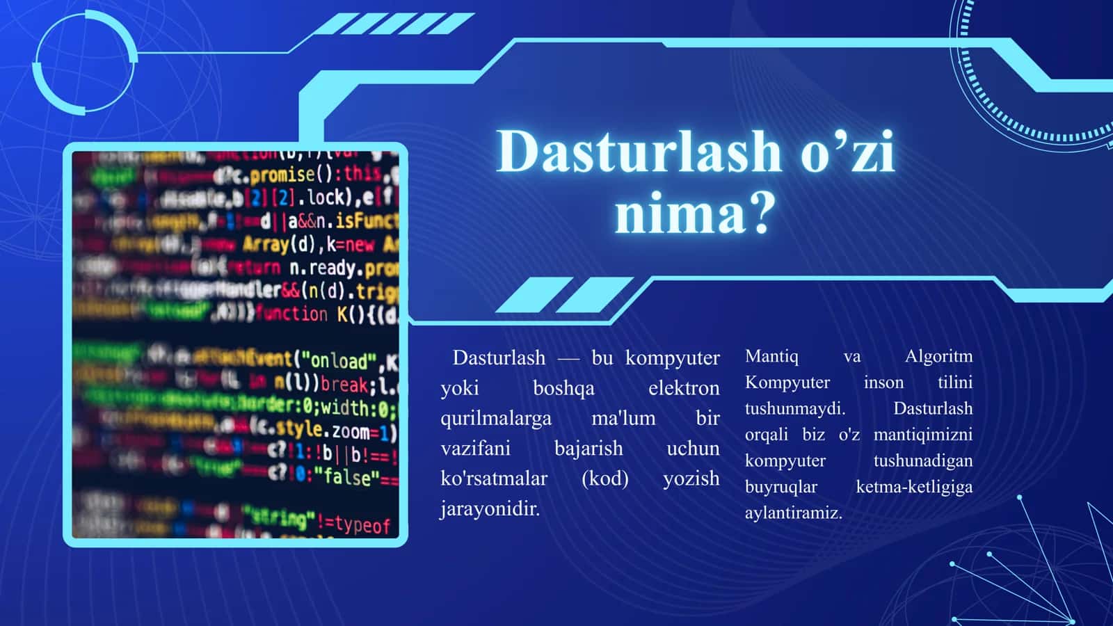 Dasturlash asoslari 2