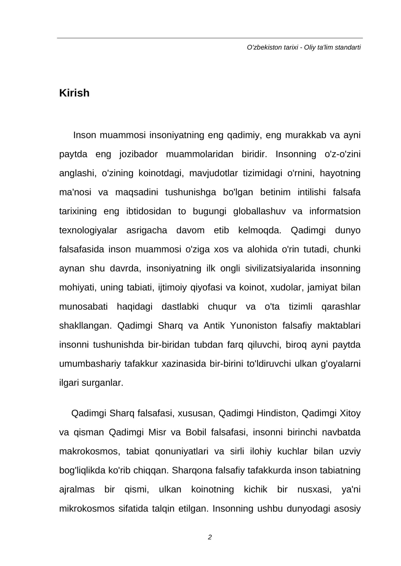 Qadimgi Sharq va Antik Yunon falsafasida inson muammosi 2