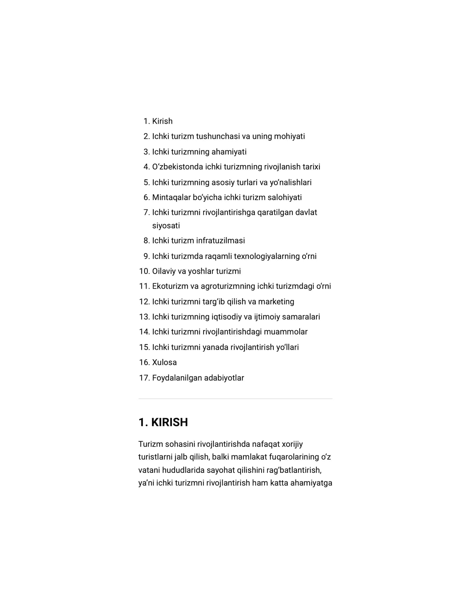 Referat Oʻzbekistonda ichki turizm 2