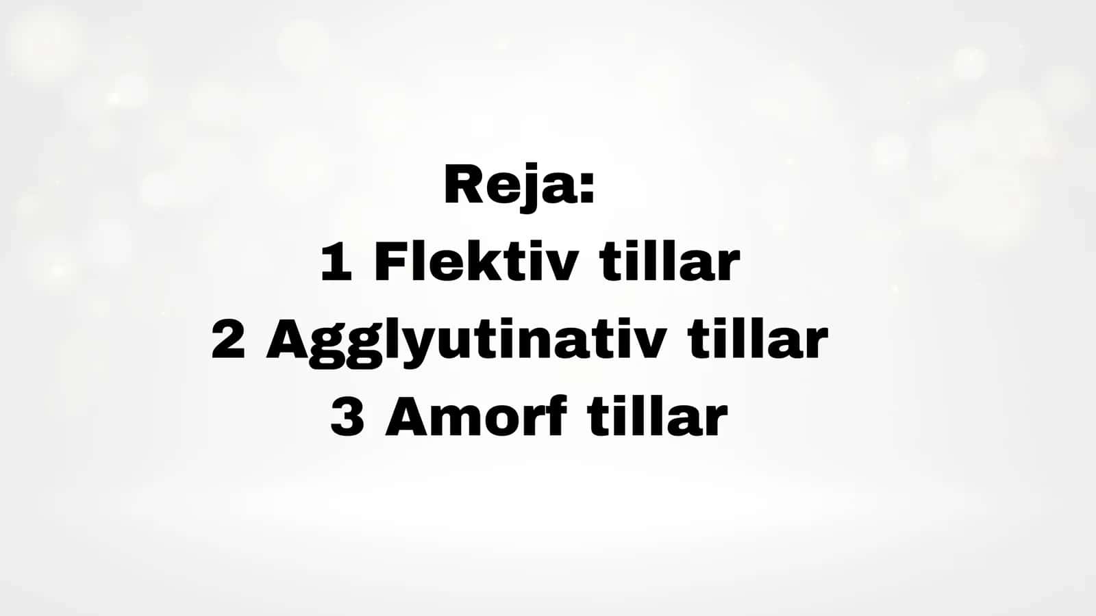Morfologik tasnif 2