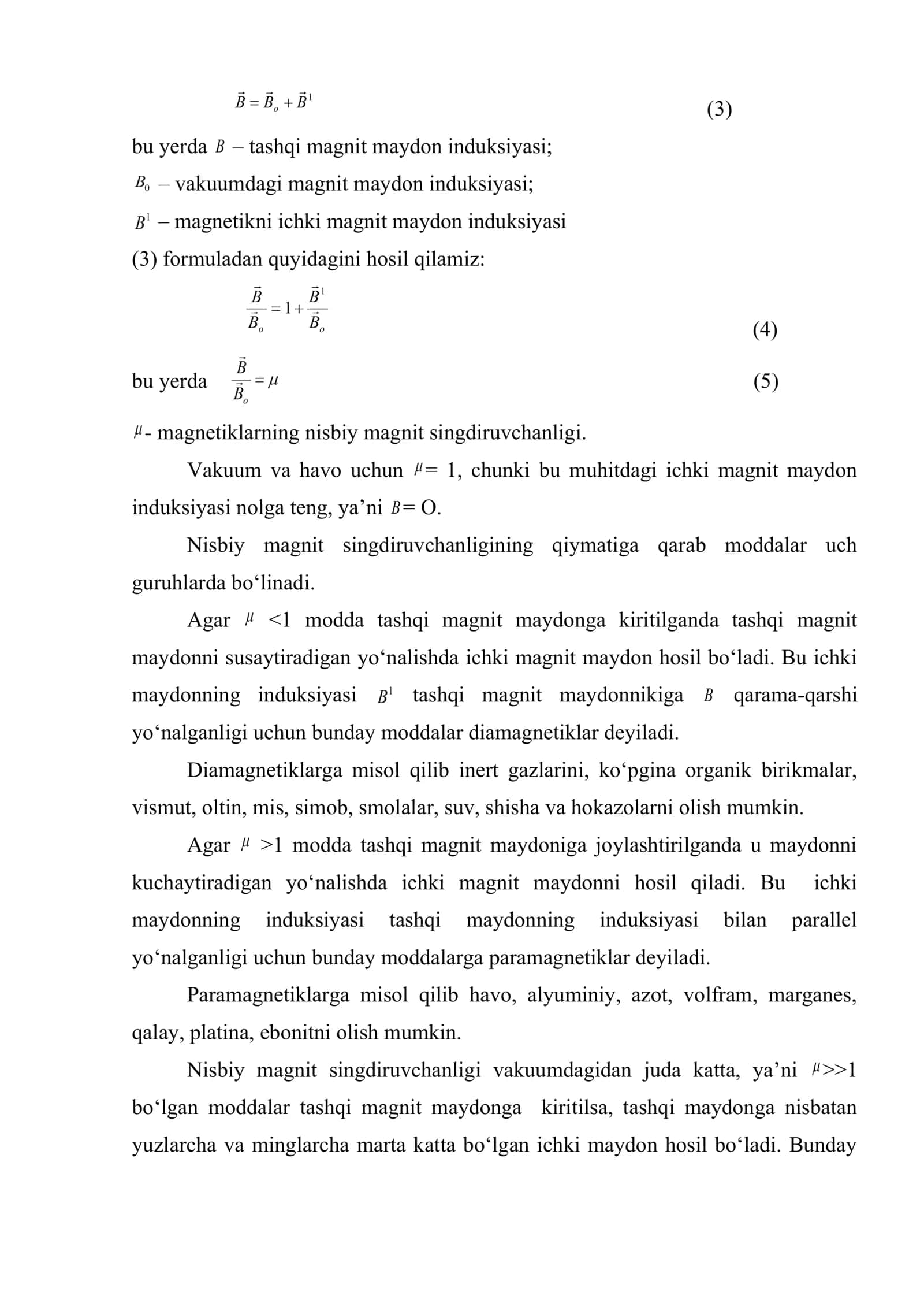 Moddalardagi magnit maydoni 2