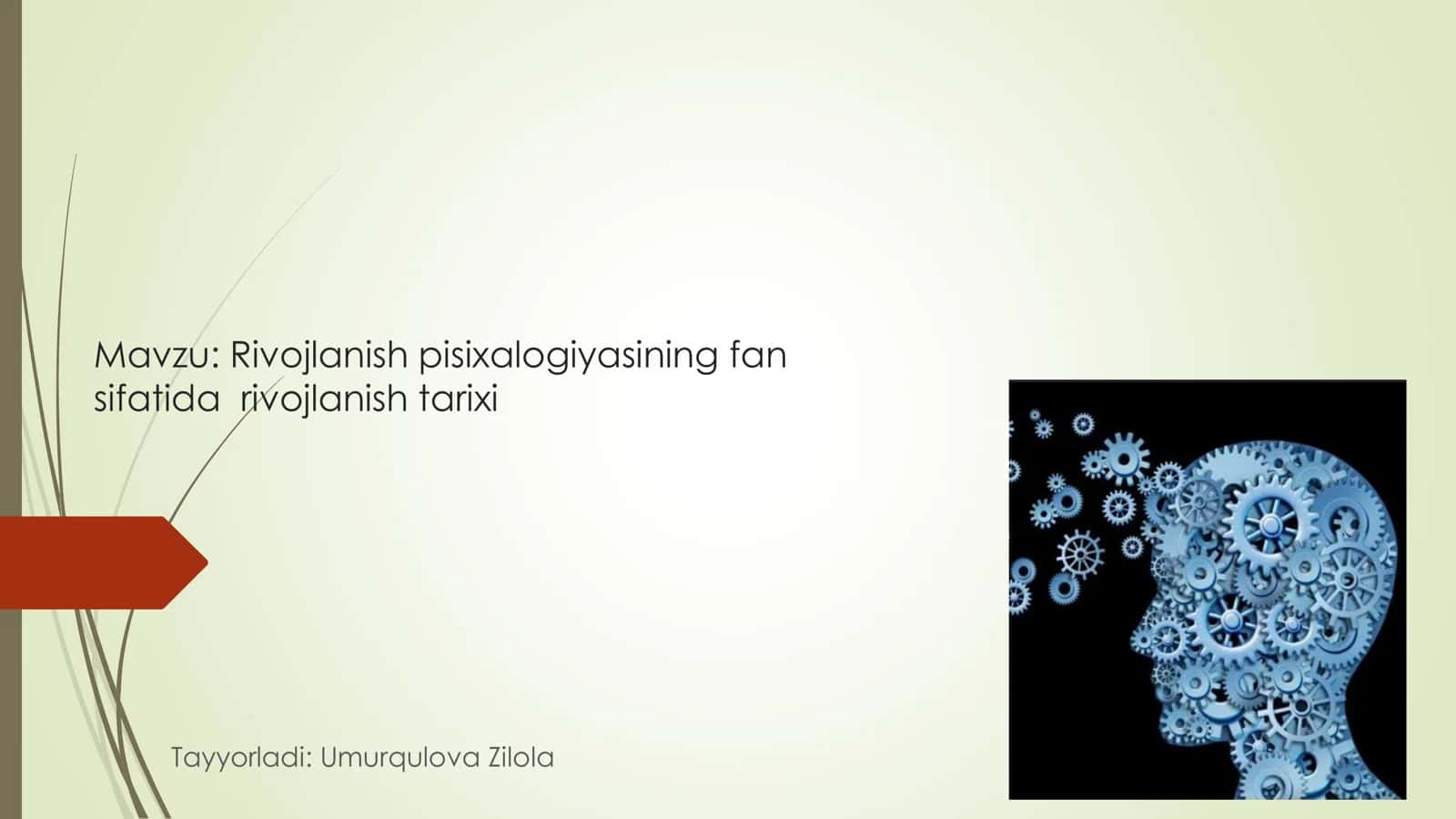RIVOJLANISH PISIXALOGIYASI TAQDIMOT MATERIALI 2