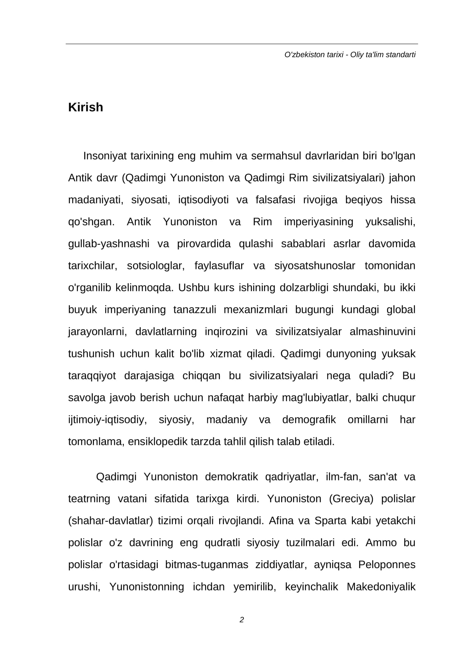 Antik Yunoniston va Rim imperiyasining qulashi sabablari 2