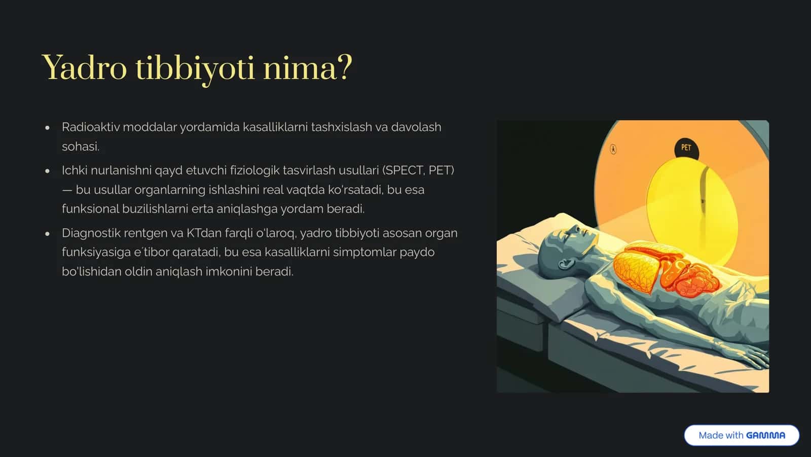Yadro kimyosining tibbiyotdagi orni 2