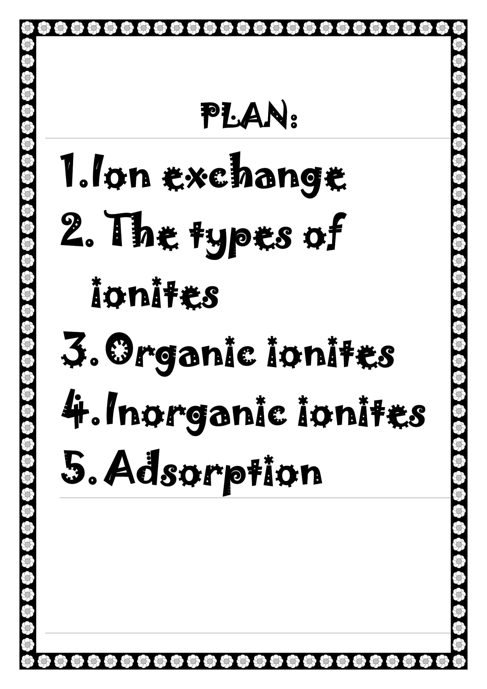 Adsorption of Ion Exchange 2