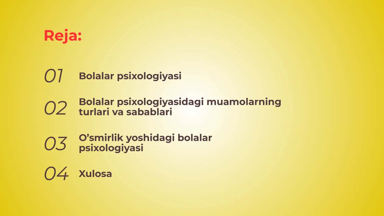 Bolalar psixologiyasiyasidagi muammolar 2