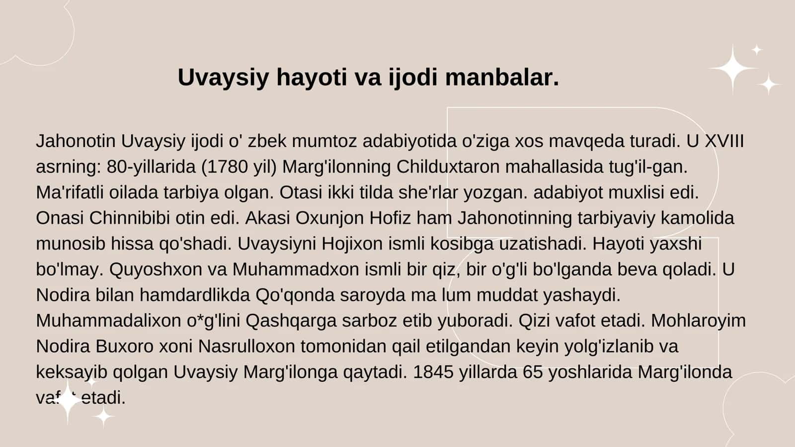 Jahon otin Uvaysiy 2