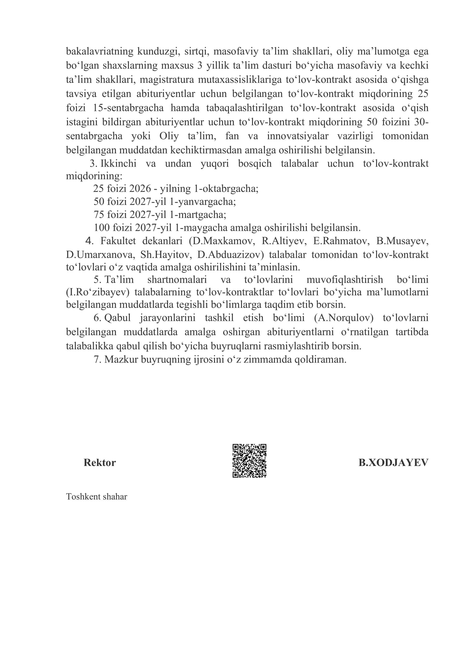 Davlat oliy ta’lim muassasalariga moliyaviy mustaqillik berish chora-tadbirlari 2