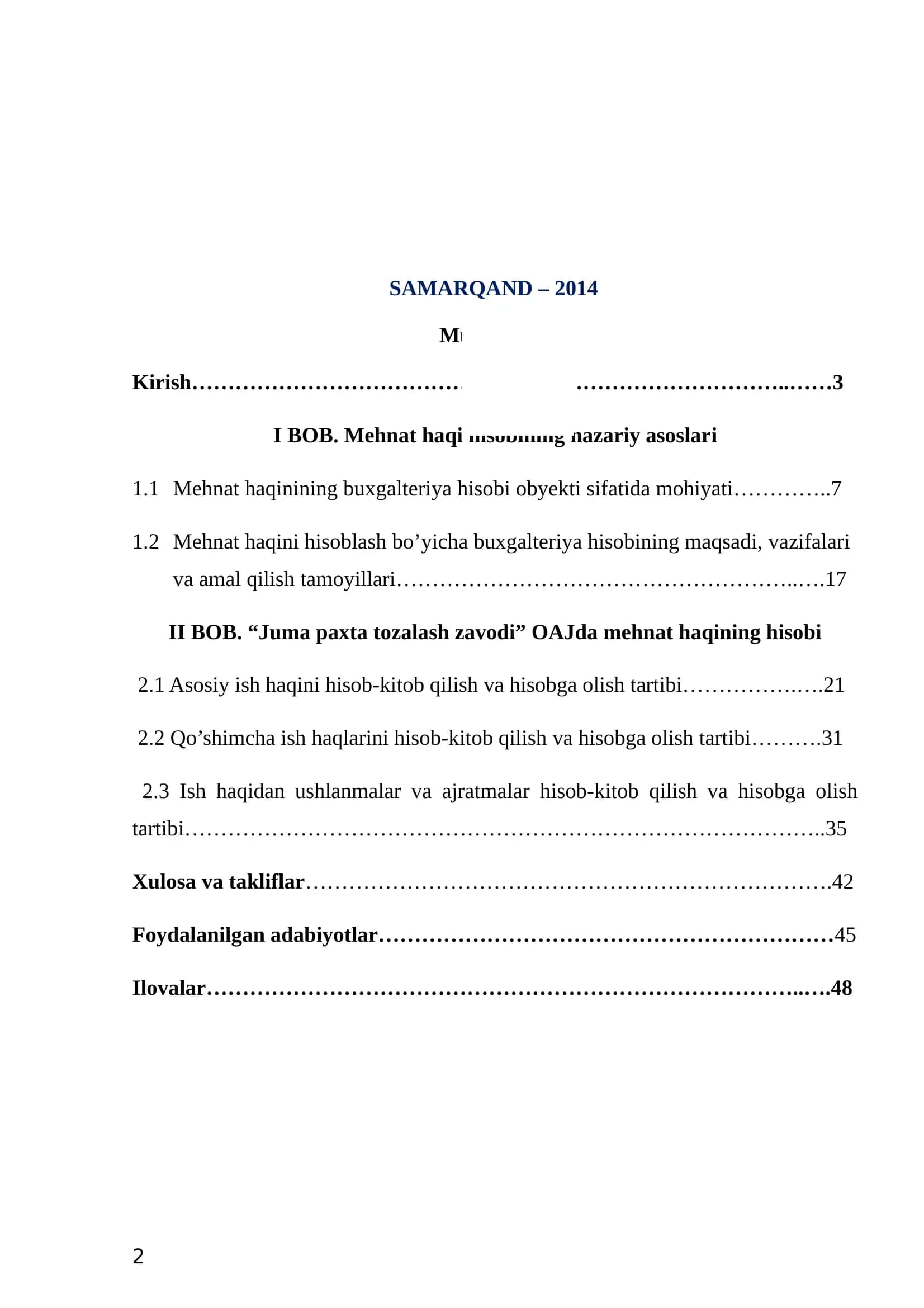 Mehnat haqini hisoblash tartibi va hisobi 2