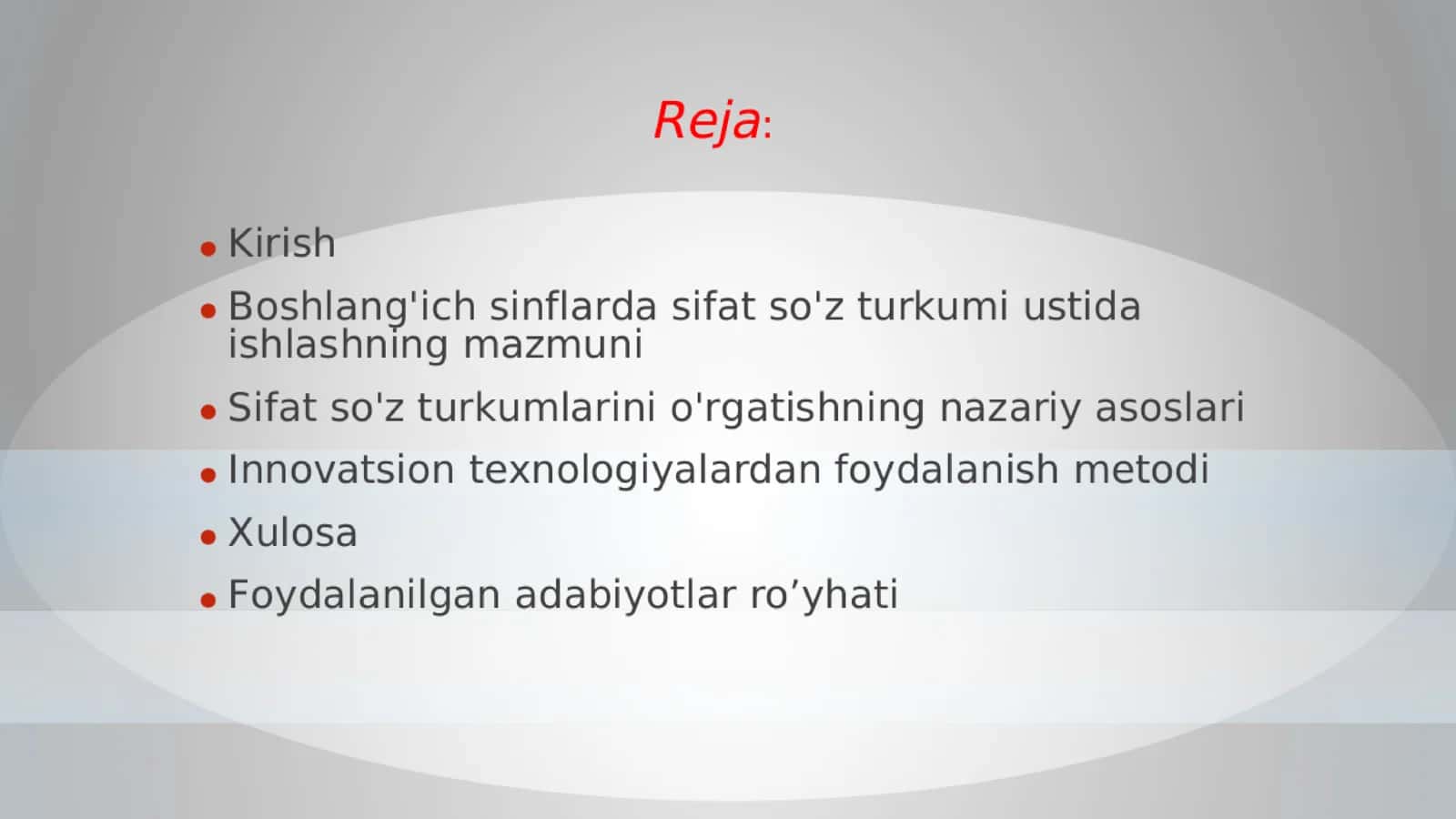 ona tili fani boshlangʻich sinflarda sifat mavzusini oʻrgatish metodikasi 2