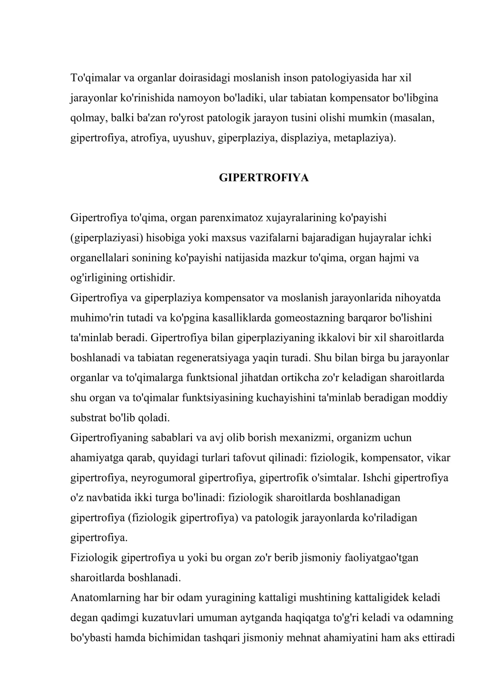 Adaptatsiya va kompеnsator jarayonlari 2