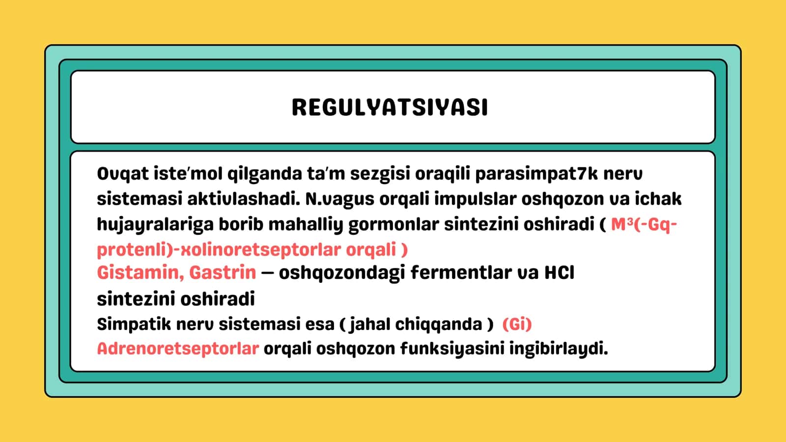 Oqsillar hazmining regulatsiyasi 2