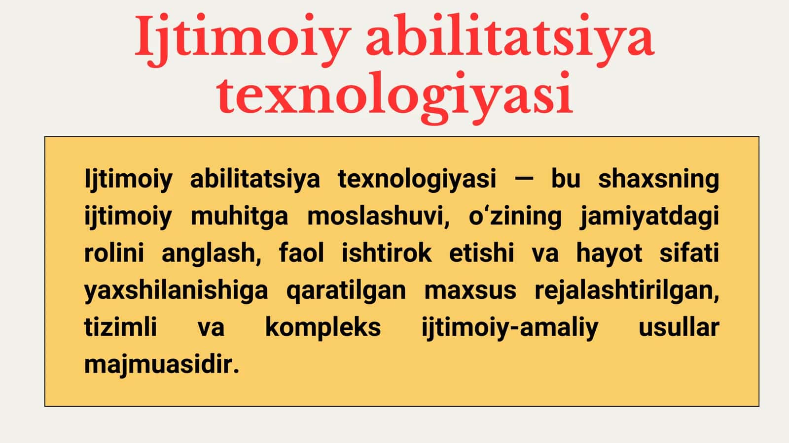 Ijtimoiy abilitatsiya texnologiyalari 2