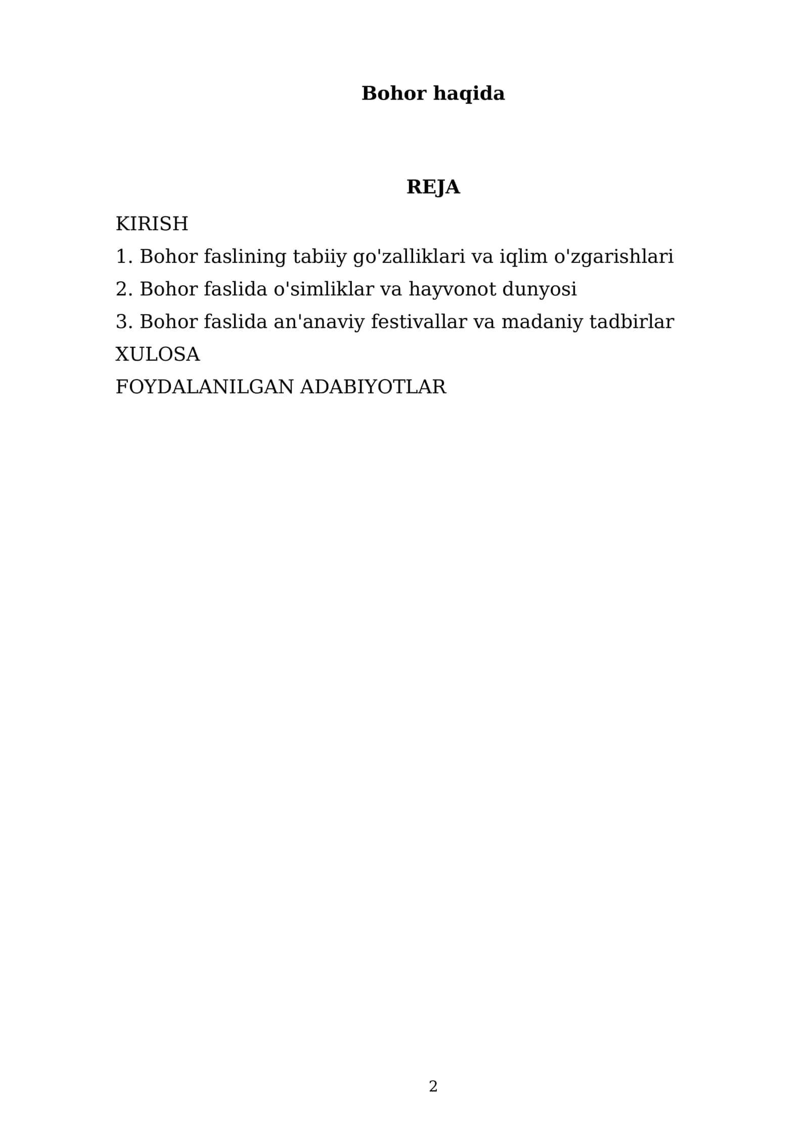 Bohor haqida 2