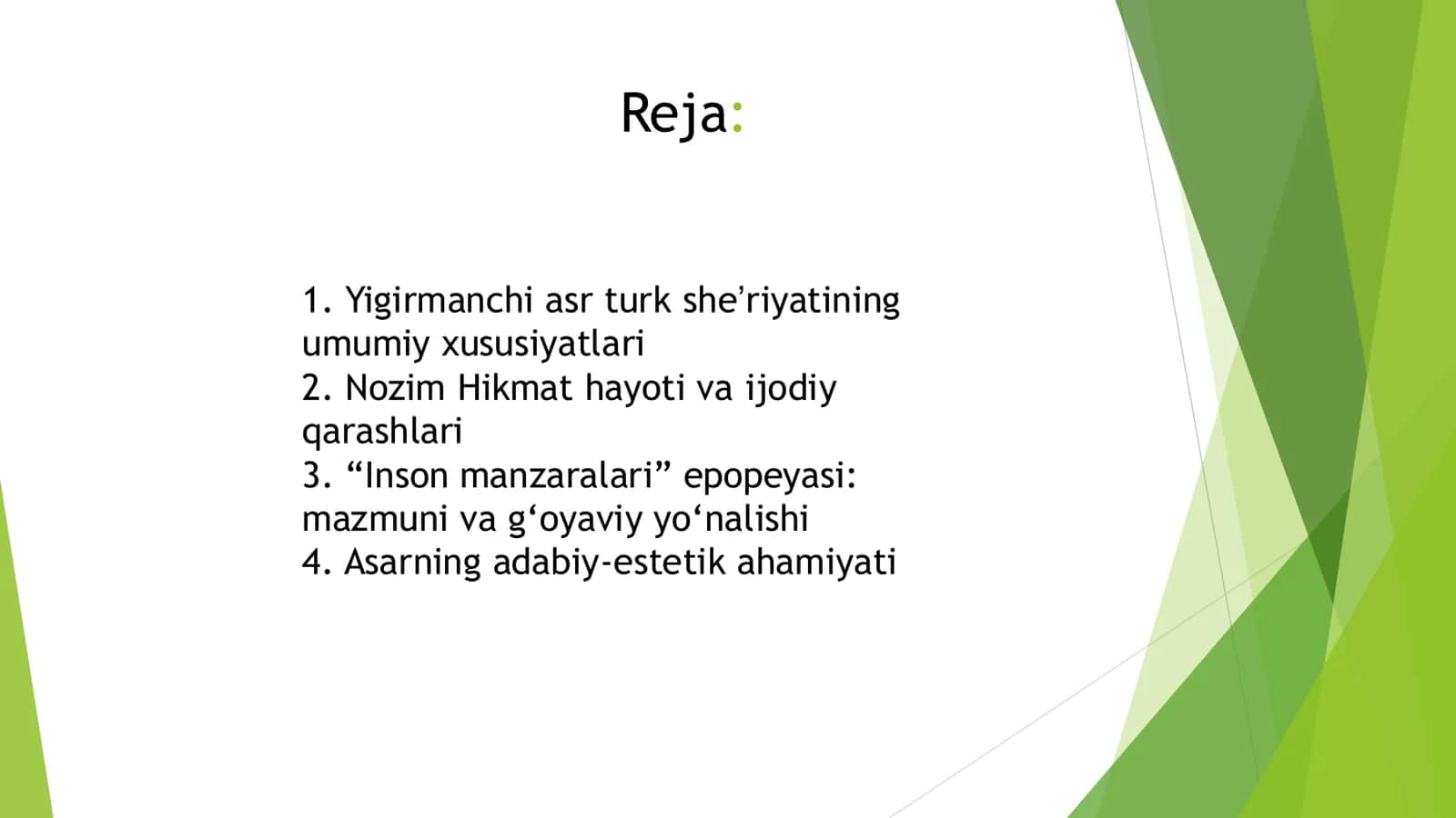 Turk she’riyati Nozim Hikmat va uning “inson manzaralar” epopeyasi 2