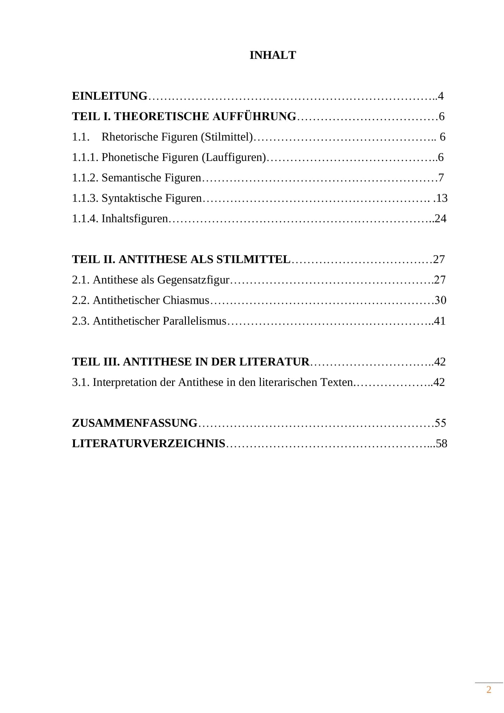 QUALIFIKATIONSARBEIT zur Erlangung des Bachelorgrades in Fachrichtung 5141400 – Fremdsprachen (deutsche Sprache) und Literatur 2