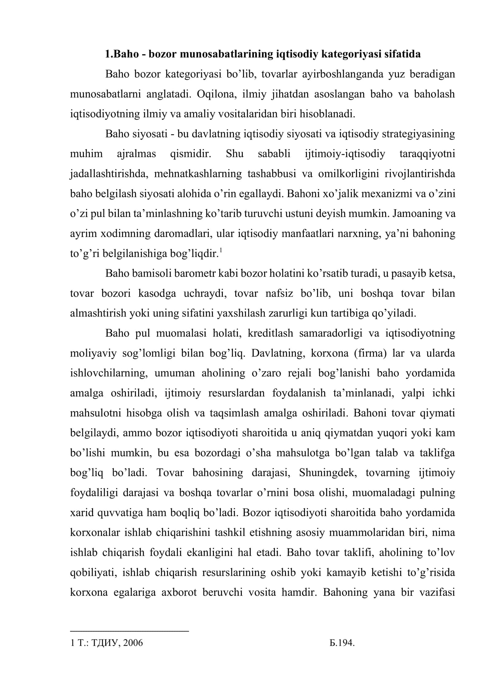 Sanoat ishlab chiqarishida baho va bahoni shakllantirish 2