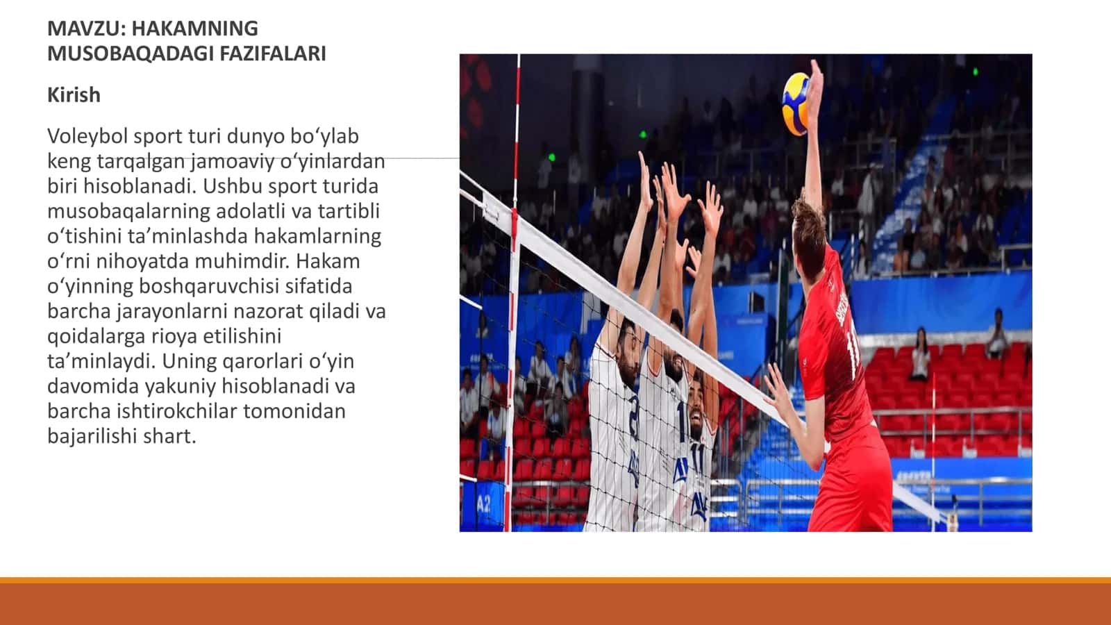 HAKAMNING MUSOBAQADAGI FAZIFALARI 2