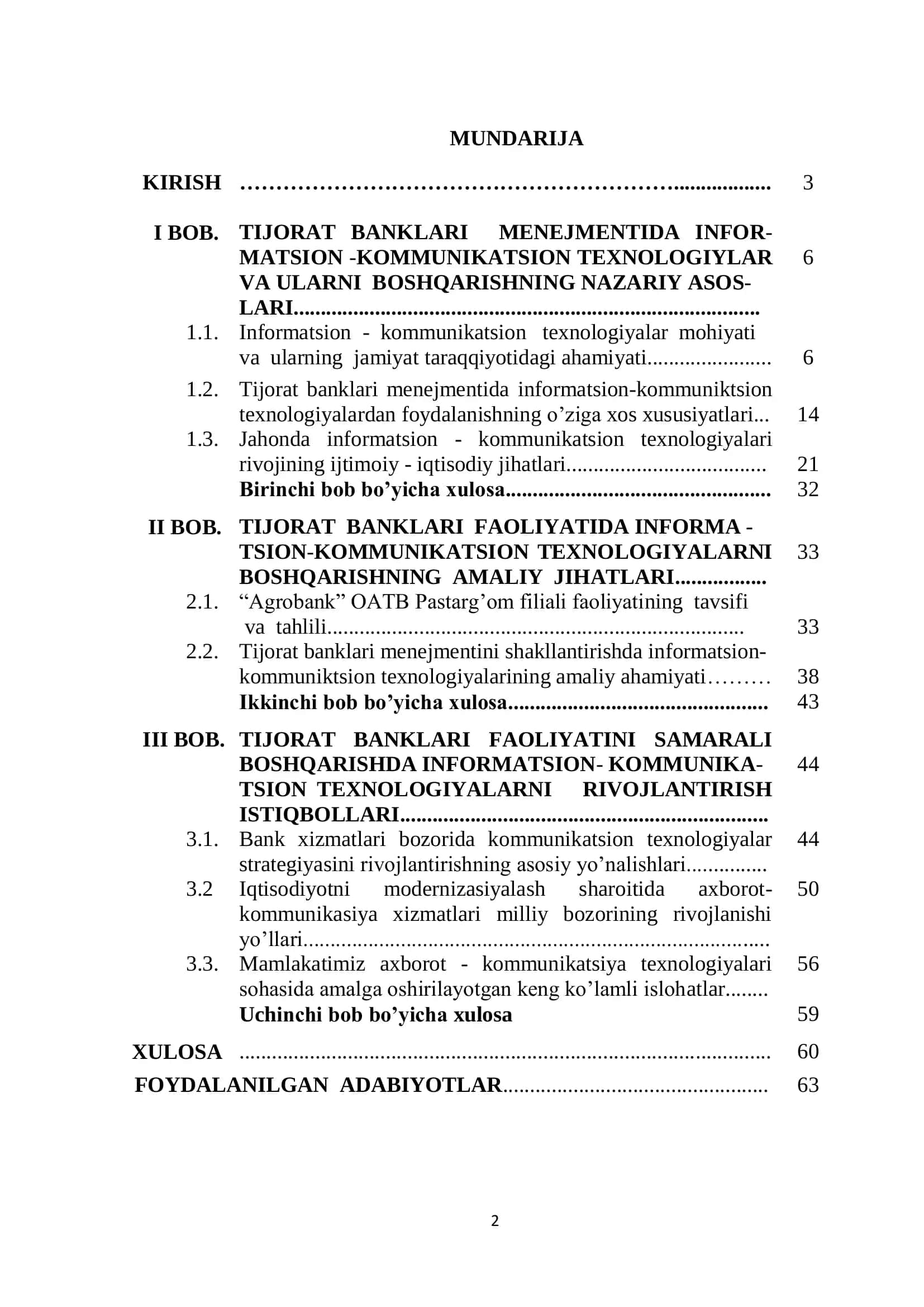 TIJORAT BANKLARI MENEJMENTIDA KOMMUNIKATSION TEXNOLOGIYALARDAN FOYDALANISH YO’LLARI 2