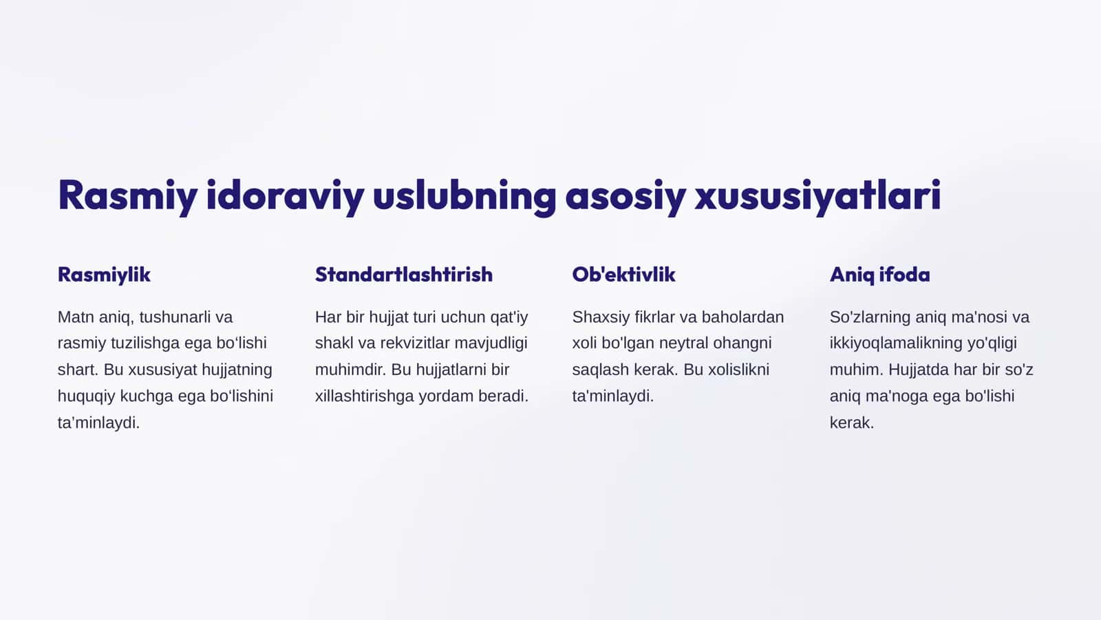 Rasmiy idoraviy uslub 2