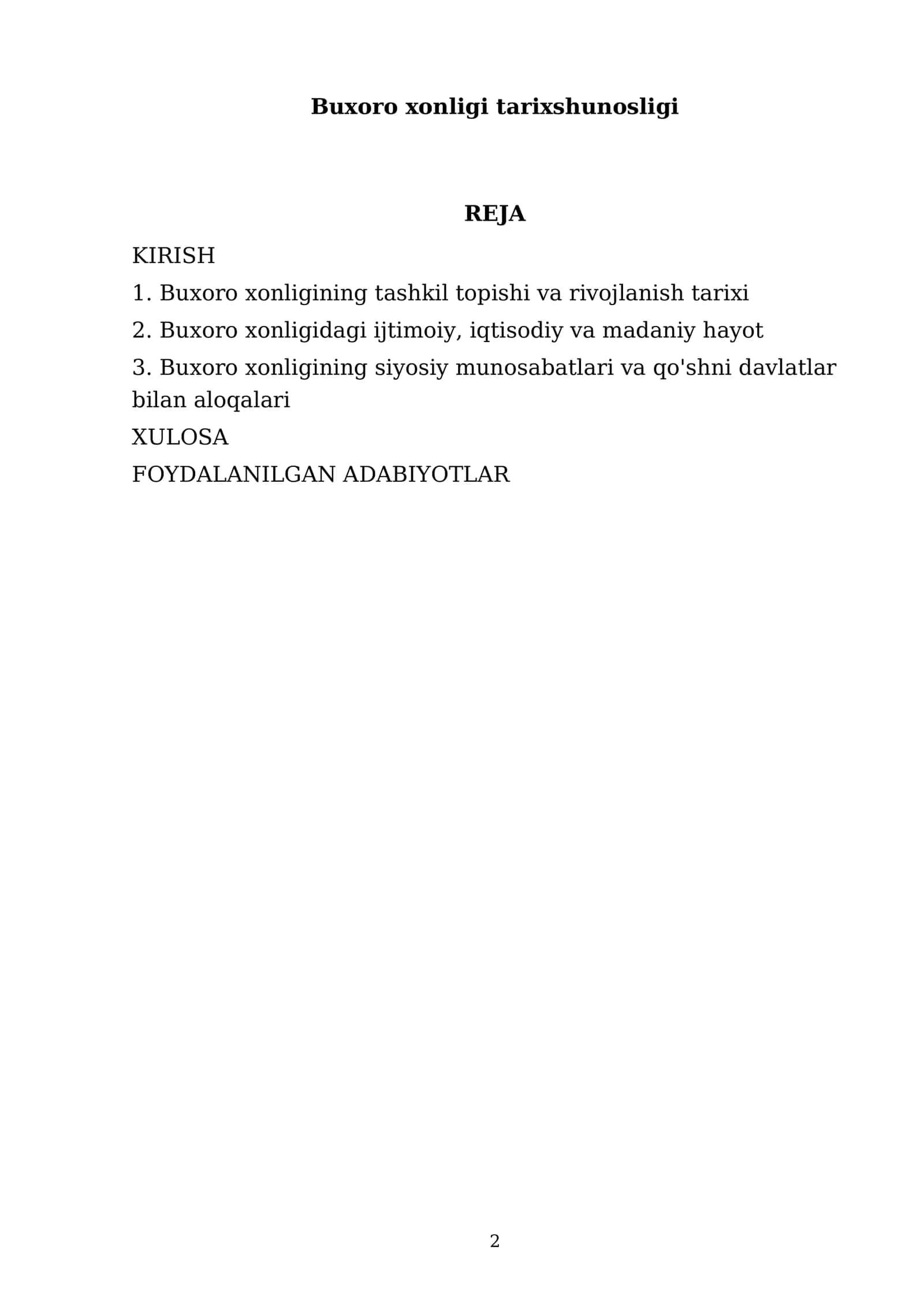 Buxoro xonligi tarixshunosligi 2