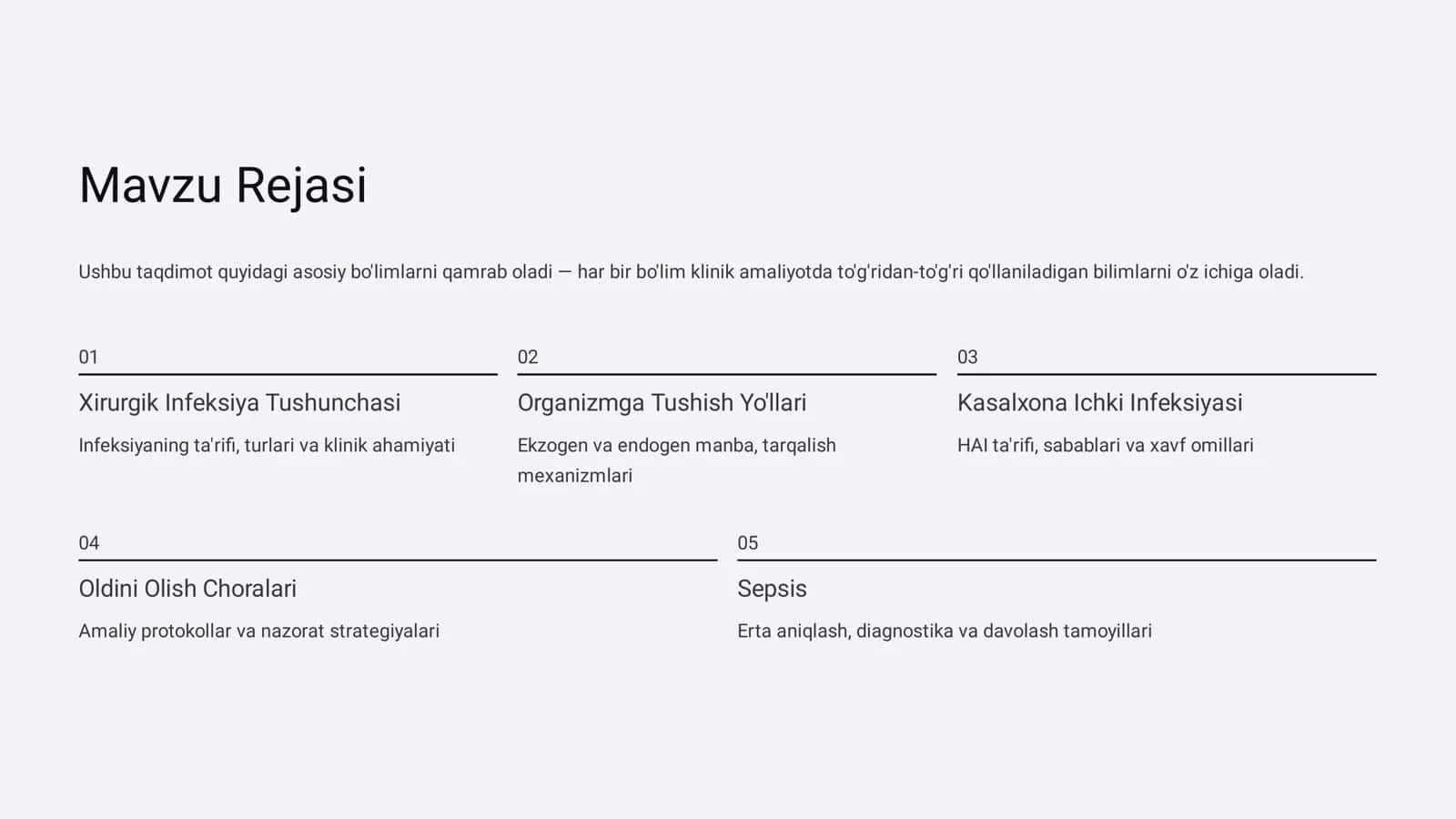 Xirurgik Infeksiya: Tarqalish Yo'llari, Kasalxona Ichki Infeksiyasi va Sepsisning Oldini Olish 2