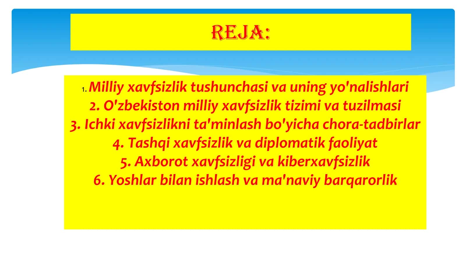 Milliy xavfsizlik 2