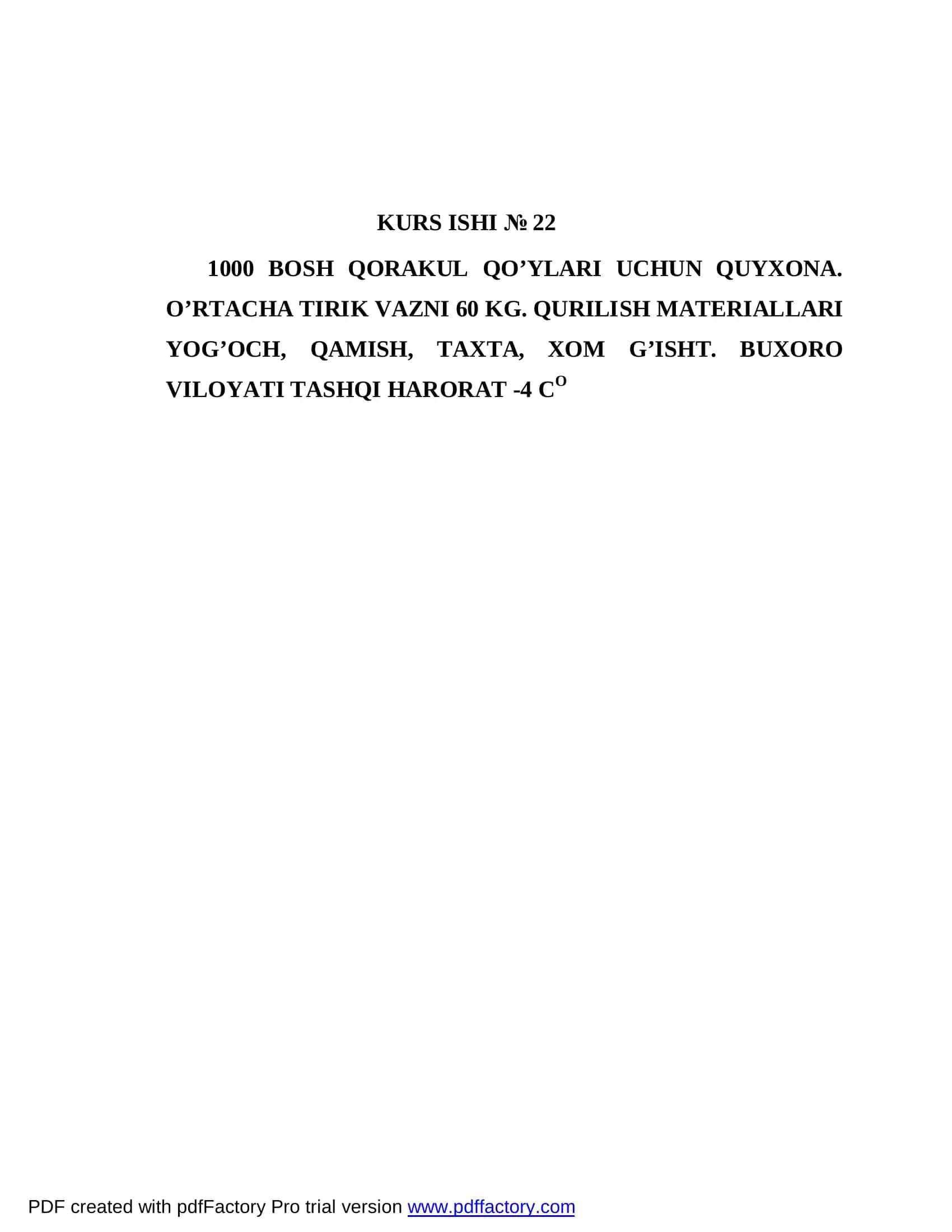 1000 BOSH QO’YGA MO’LJALLANGAN QO’YXONA 2