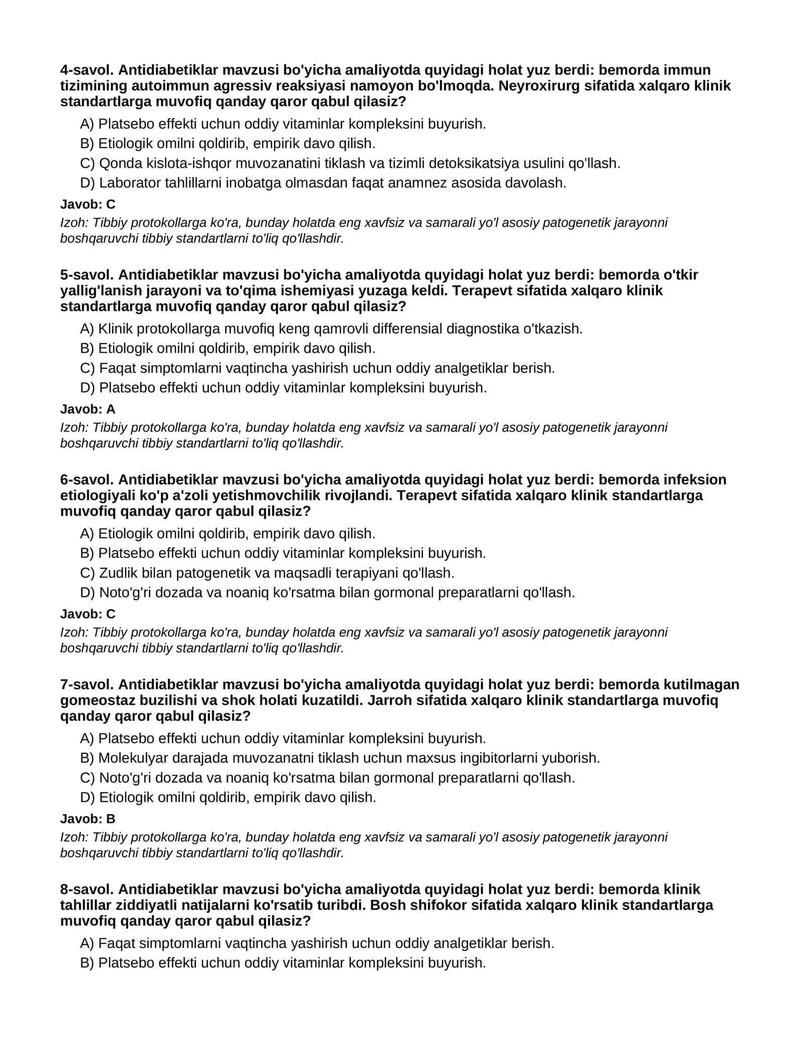 ANTIDIABETIKLAR - 2-QISM 2