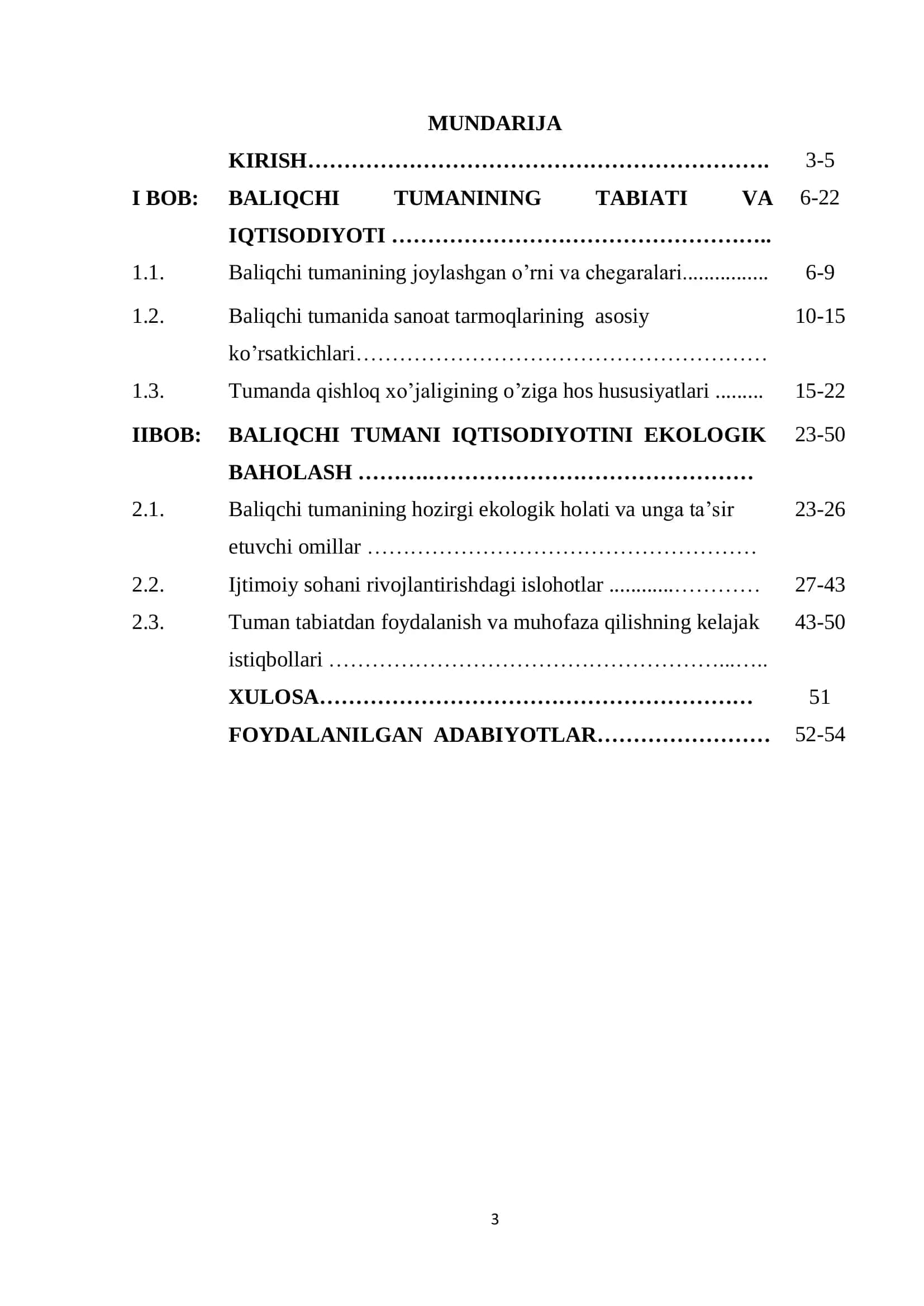 BALIQCHI TUMANINING TABIATI VA IQTISODIYOTI 2