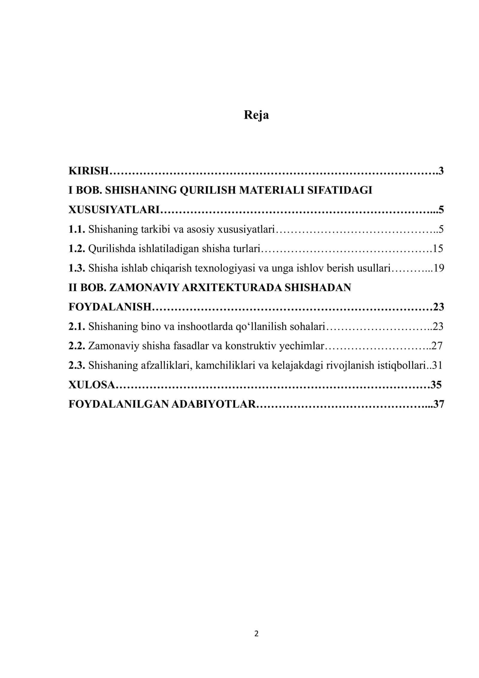 Shisha qurilish materiallari va zamonaviy arxitekturadagi 2