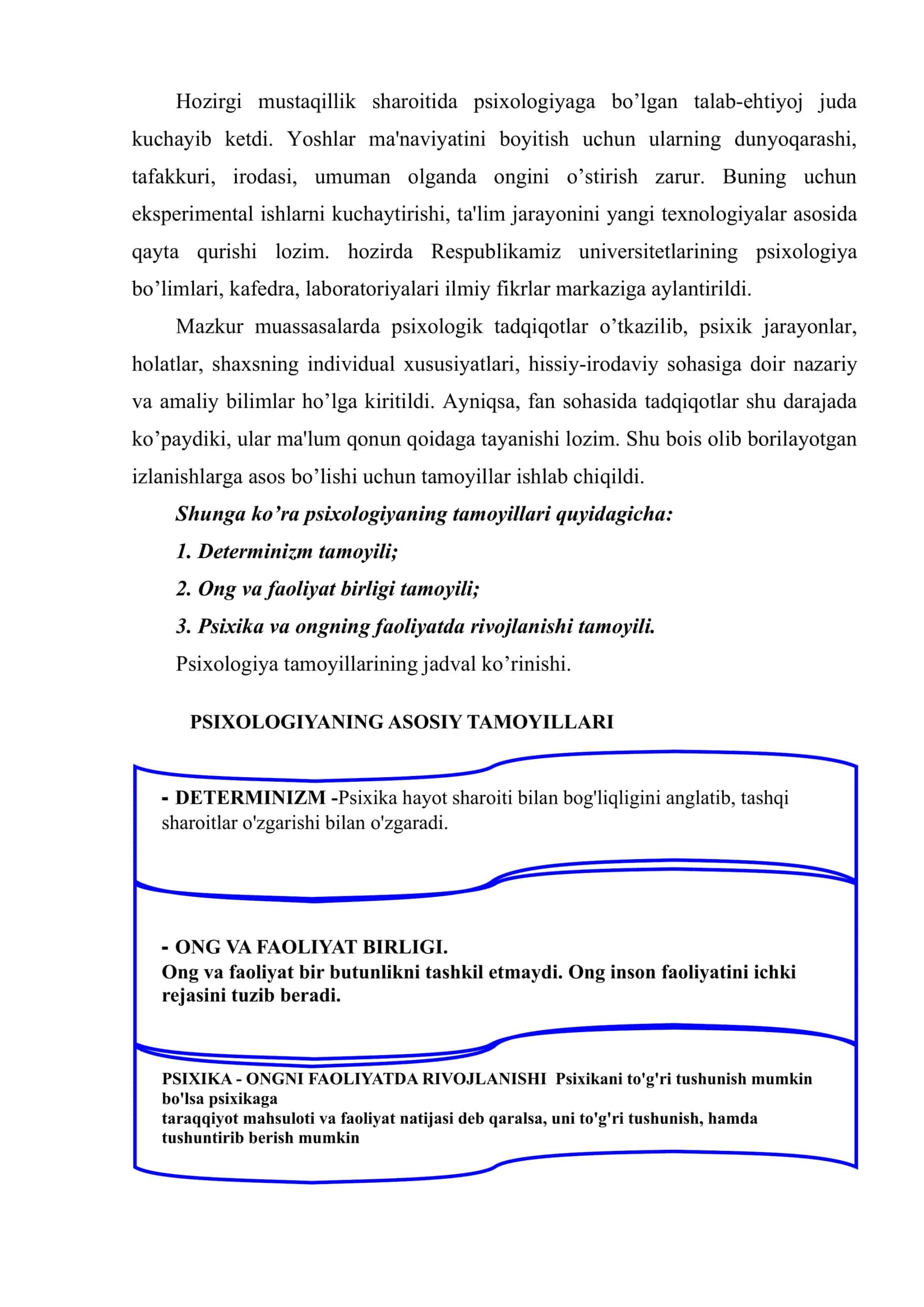 Umumiy psixologiya fanining predmeti, vazifalari va metodlari 2