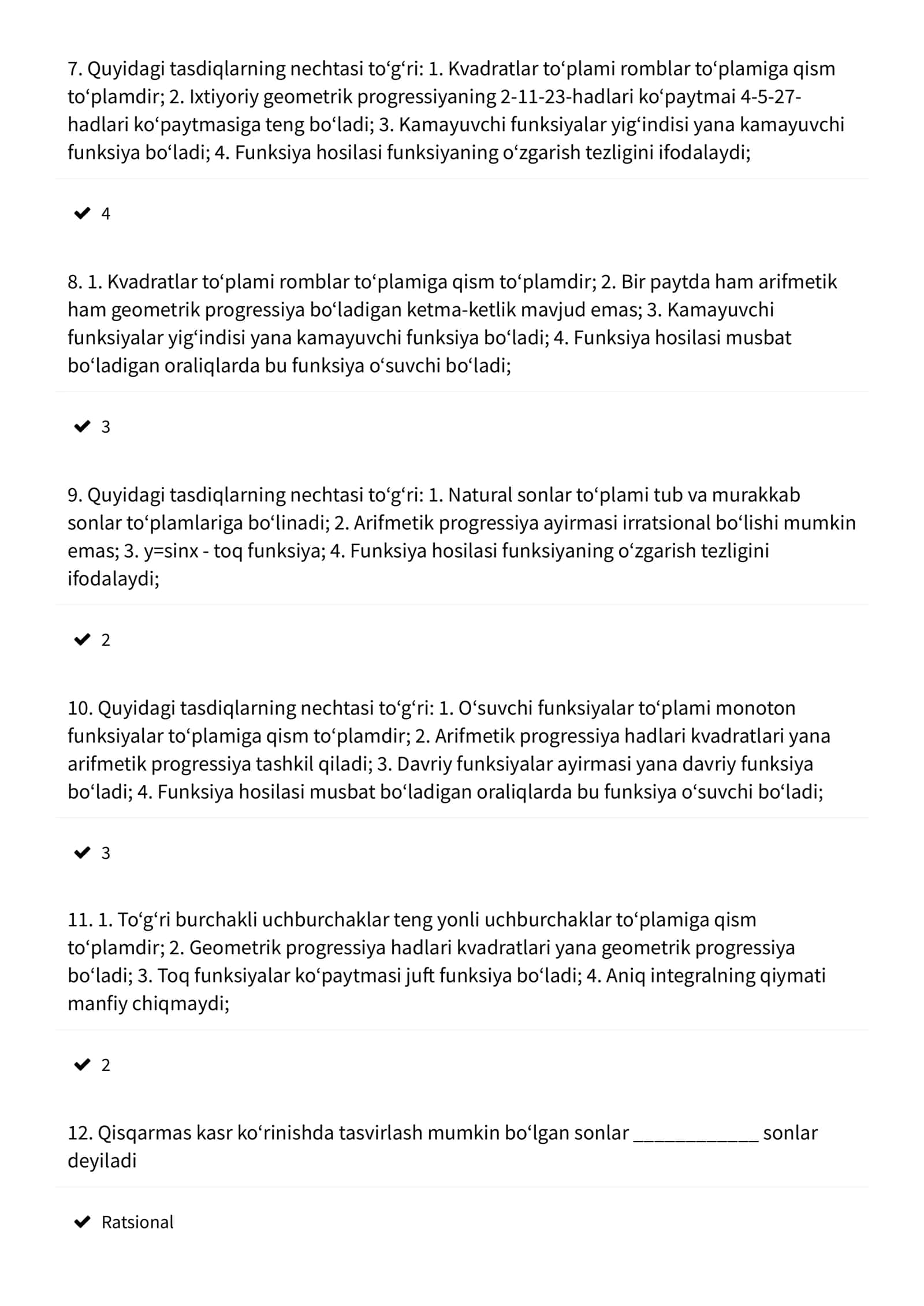 Funksiyalar 2