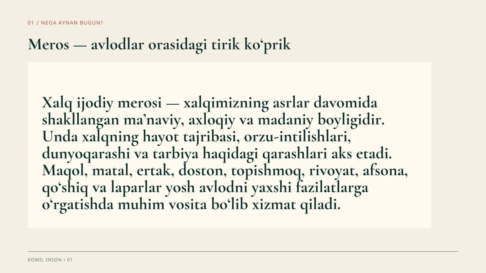 Xalq ijodiy merosi 2