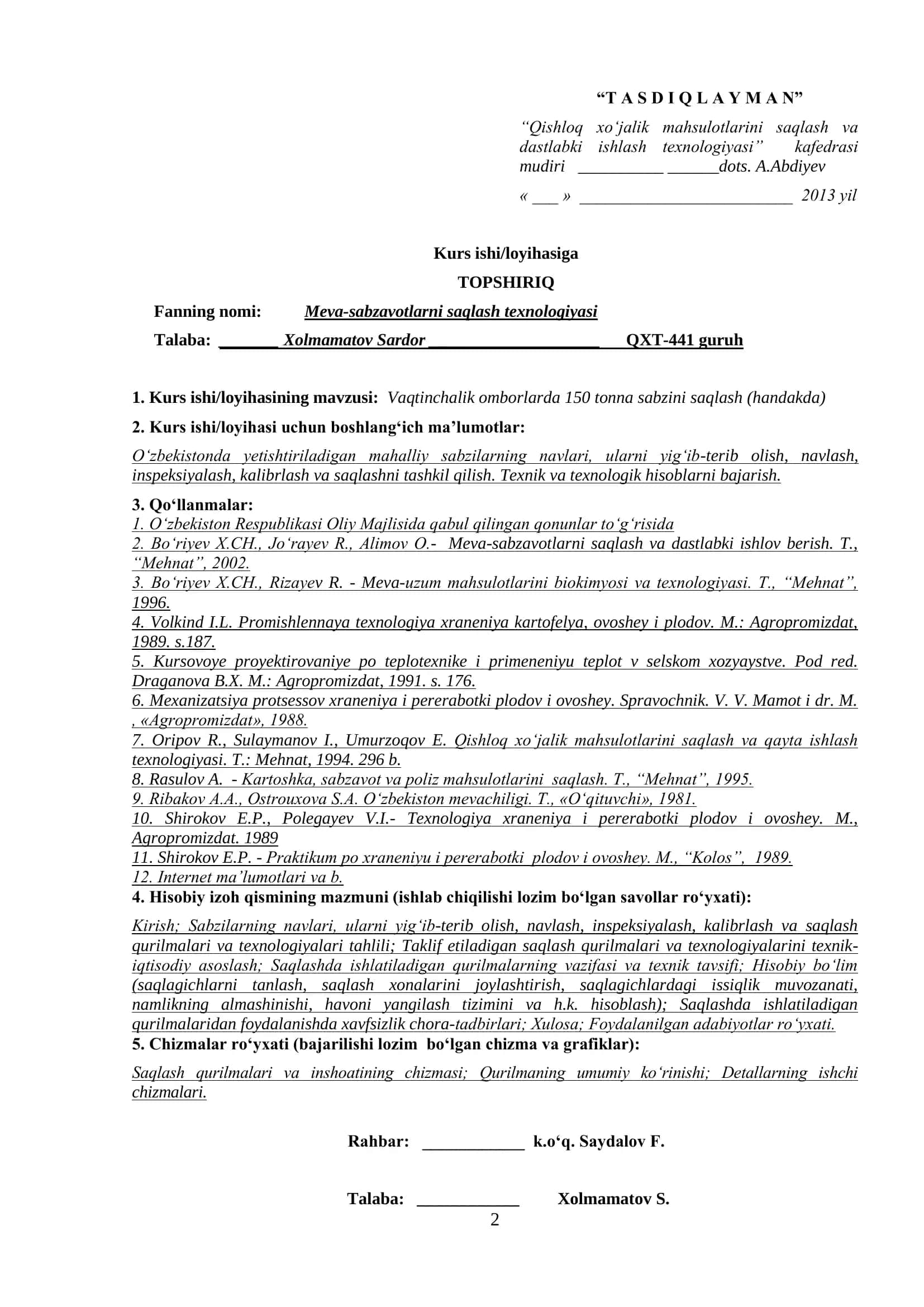 Vaqtinchalik omborlarda 150 tonna sabzini saqlash (handakda) texnologiyasi 2