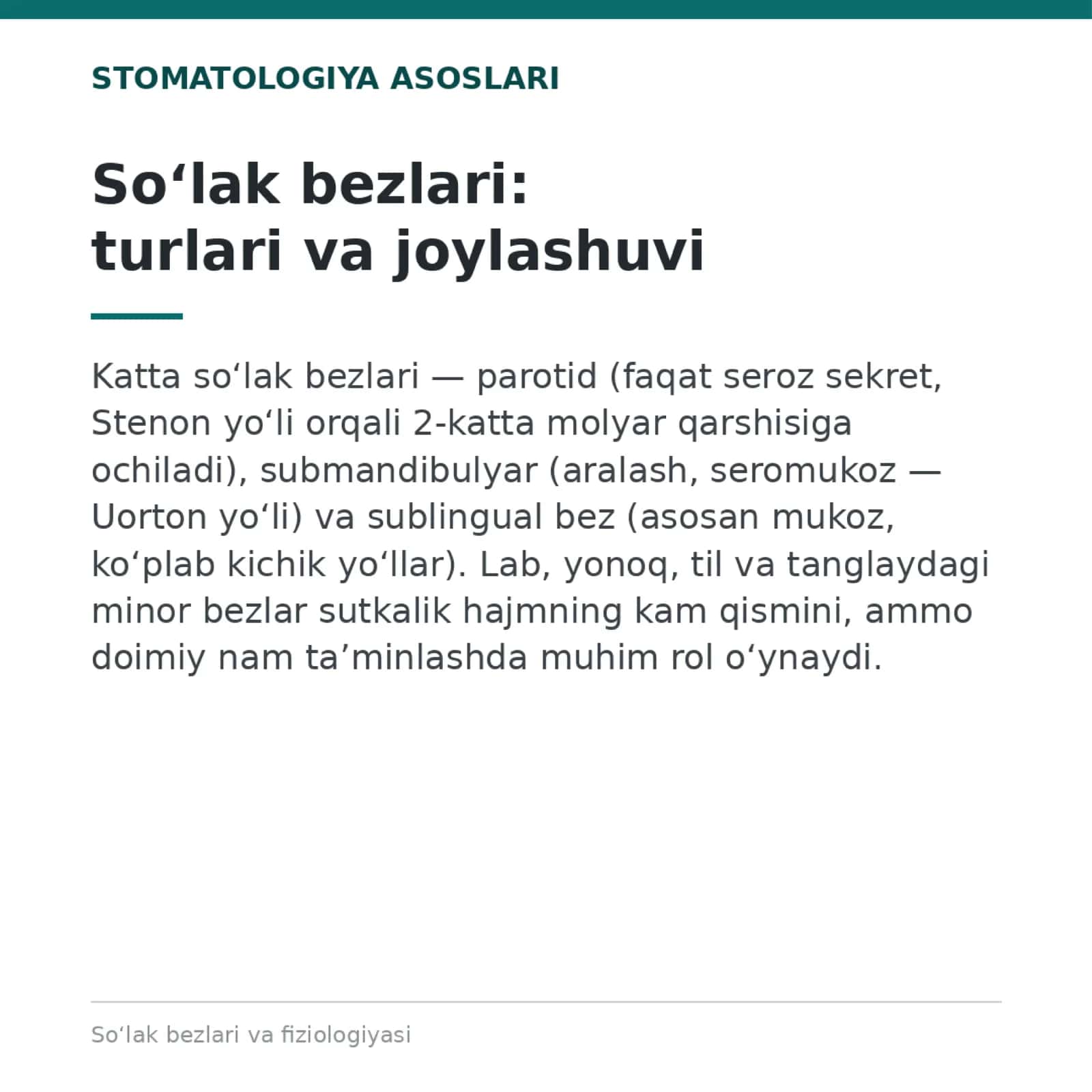 So'lak bezlari 2