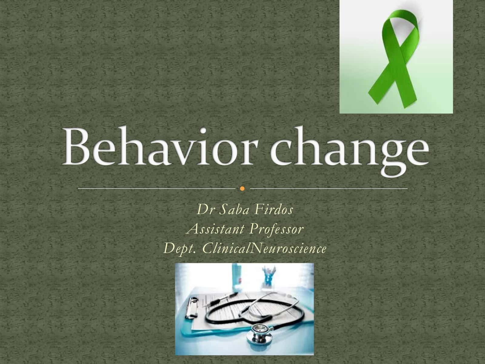 Behavior Change for Mrs. Noor 2