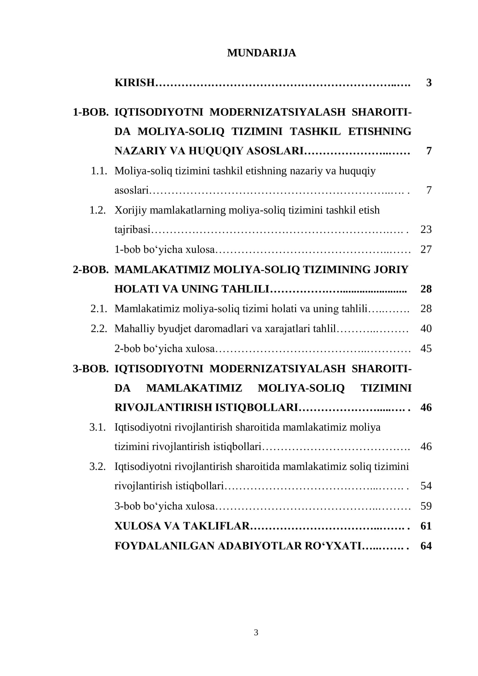 IQTISODIYOTNI MODERNIZATSIYALASH SHAROITIDA MOLIYA-SOLIQ TIZIMINI RIVOJLANTIRISH YO‘NALISHLARI 2