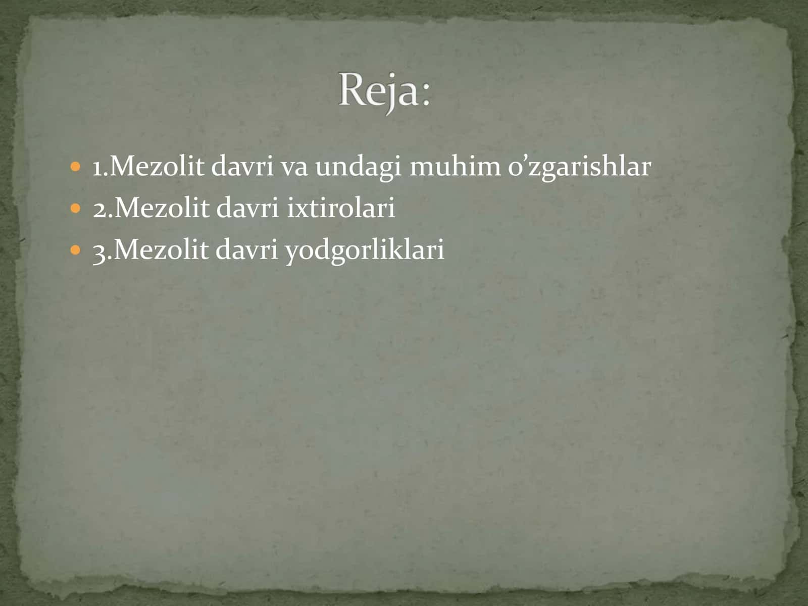 Mezolit davri 2