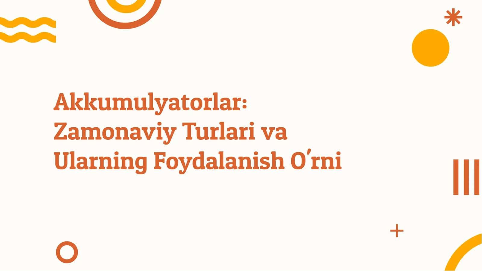 Akkumulyatorlar 2