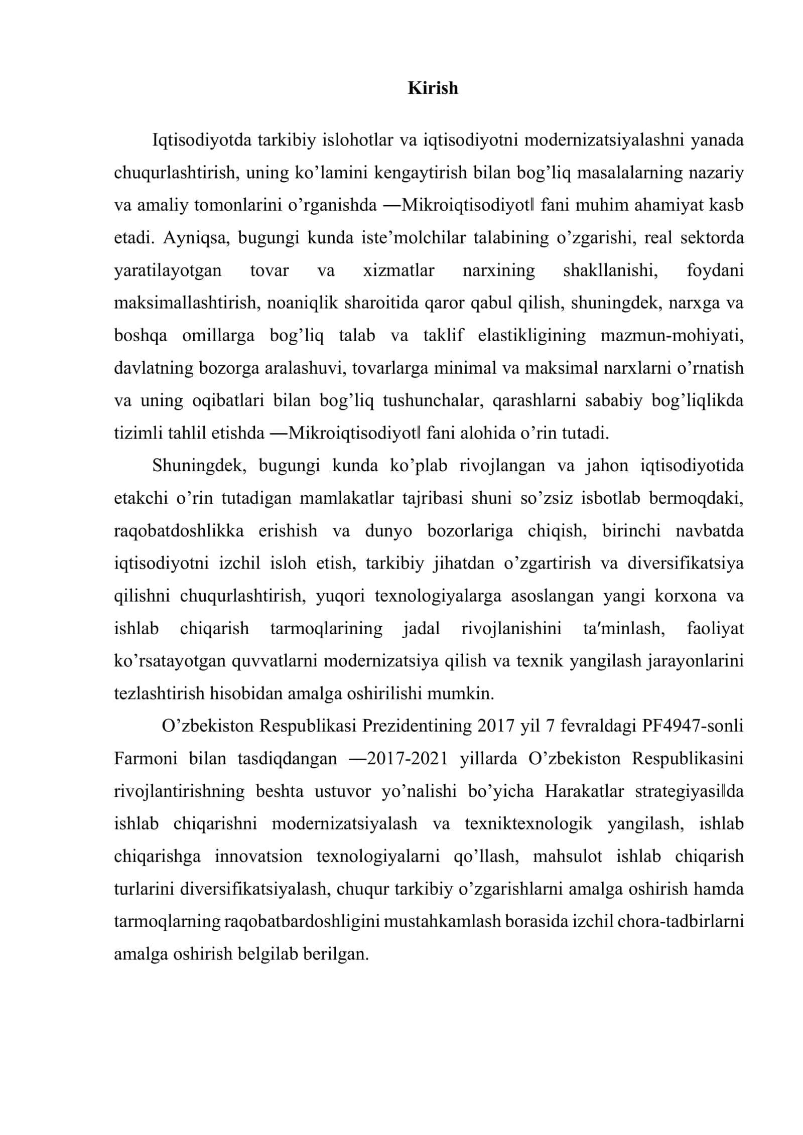 Talab va taklif tahlili asoslari 2