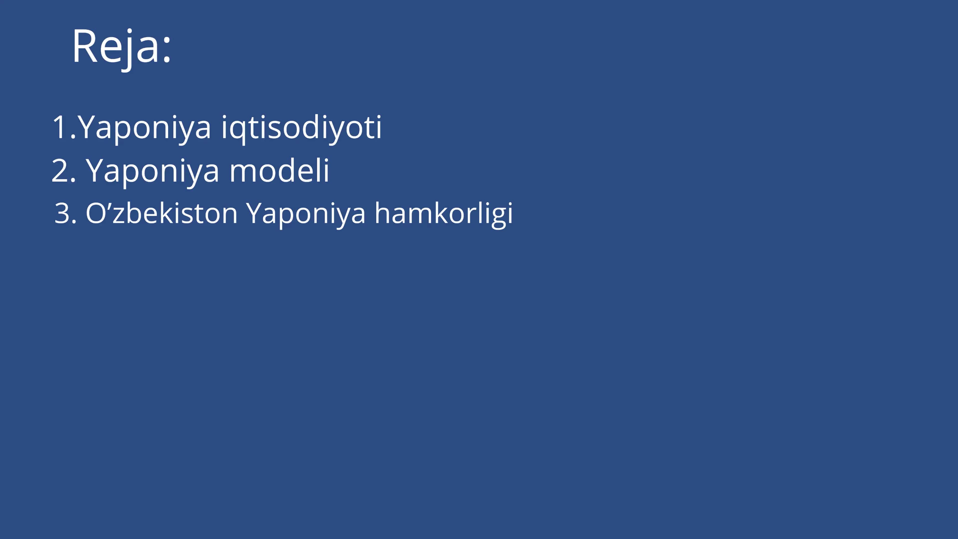 DXSHda Yaponiya iqtisodiyoti 2