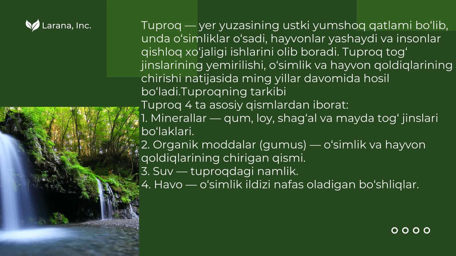 Tuproq va uning tabiiy xususiyatlari 2