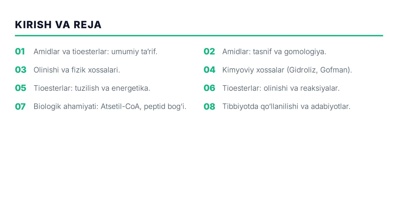 Karbon kislotalarning funksional hosilalari 2