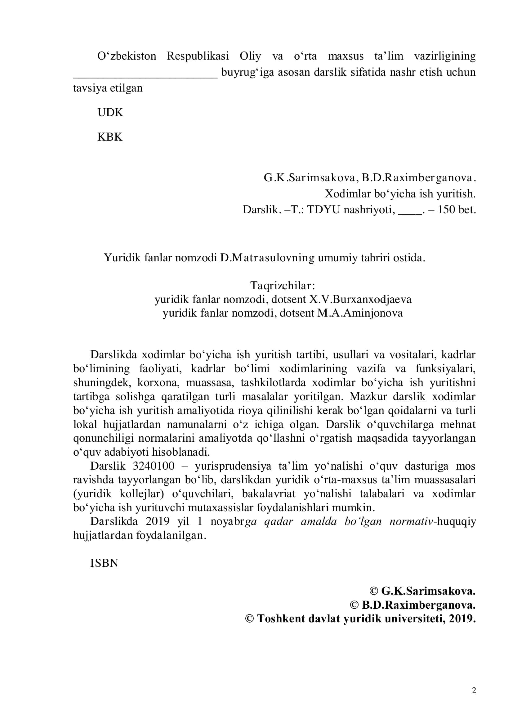 Xodimlar buyicha ish yuritish 2