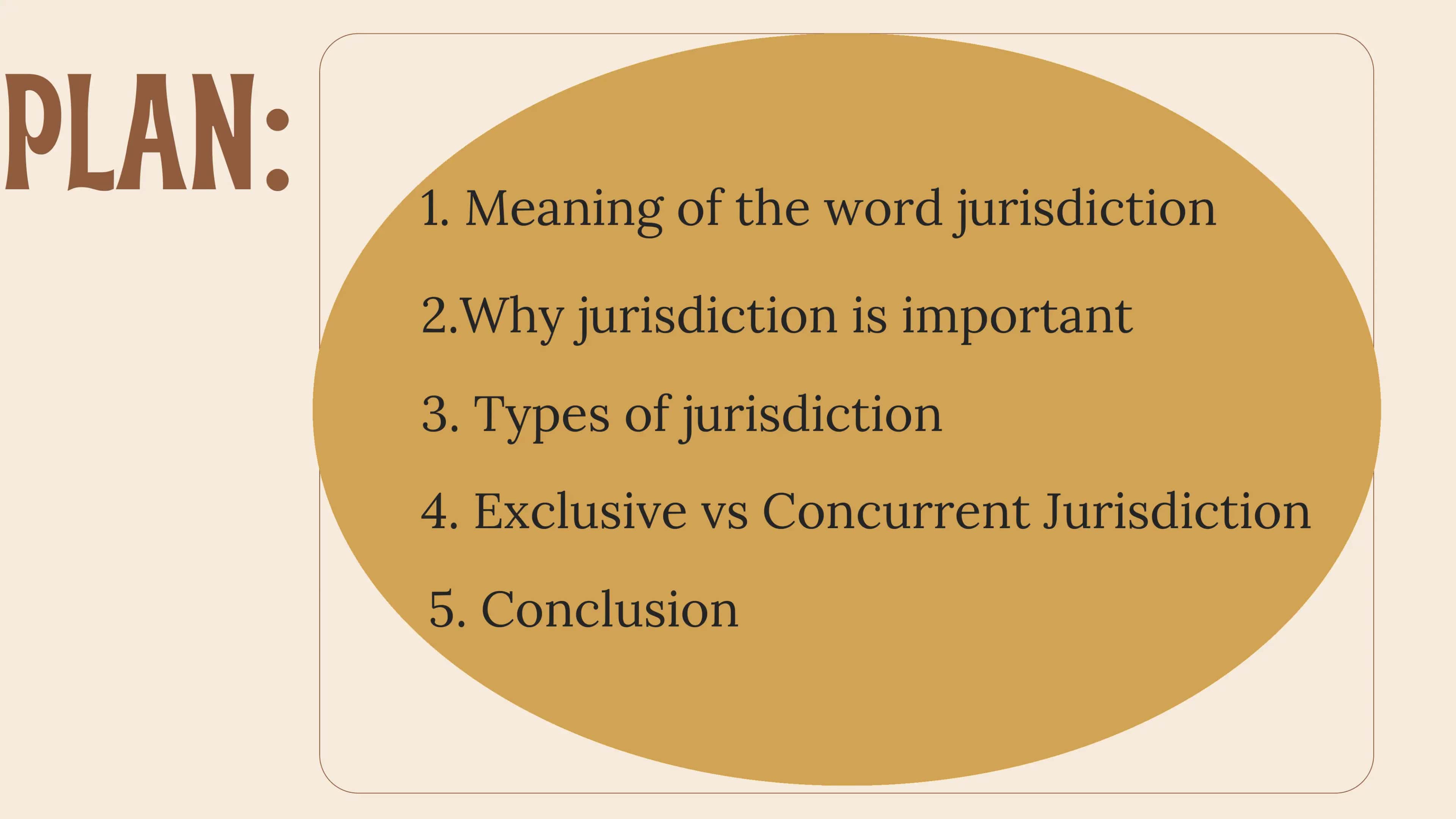 What does jurisdiction mean? 2