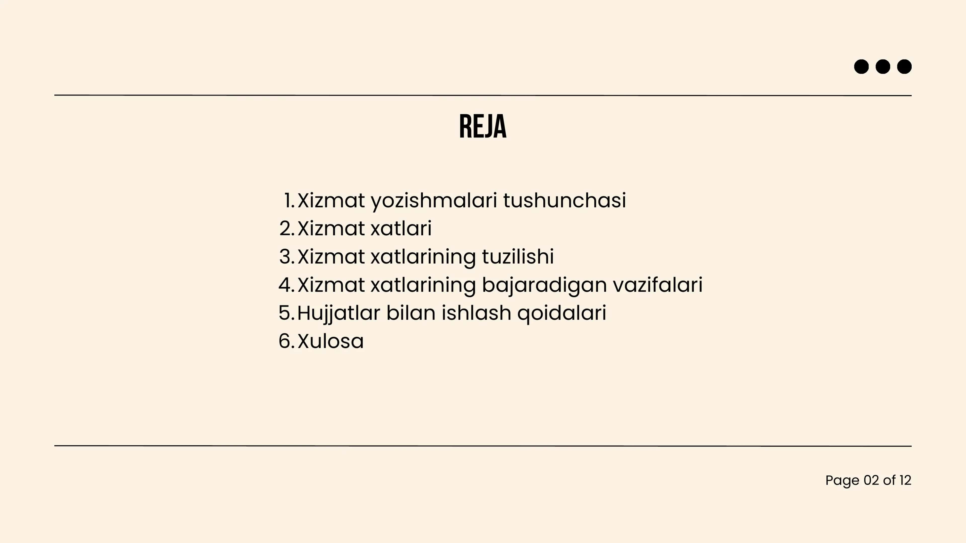 XIZMAT YOZISHMALARI 2