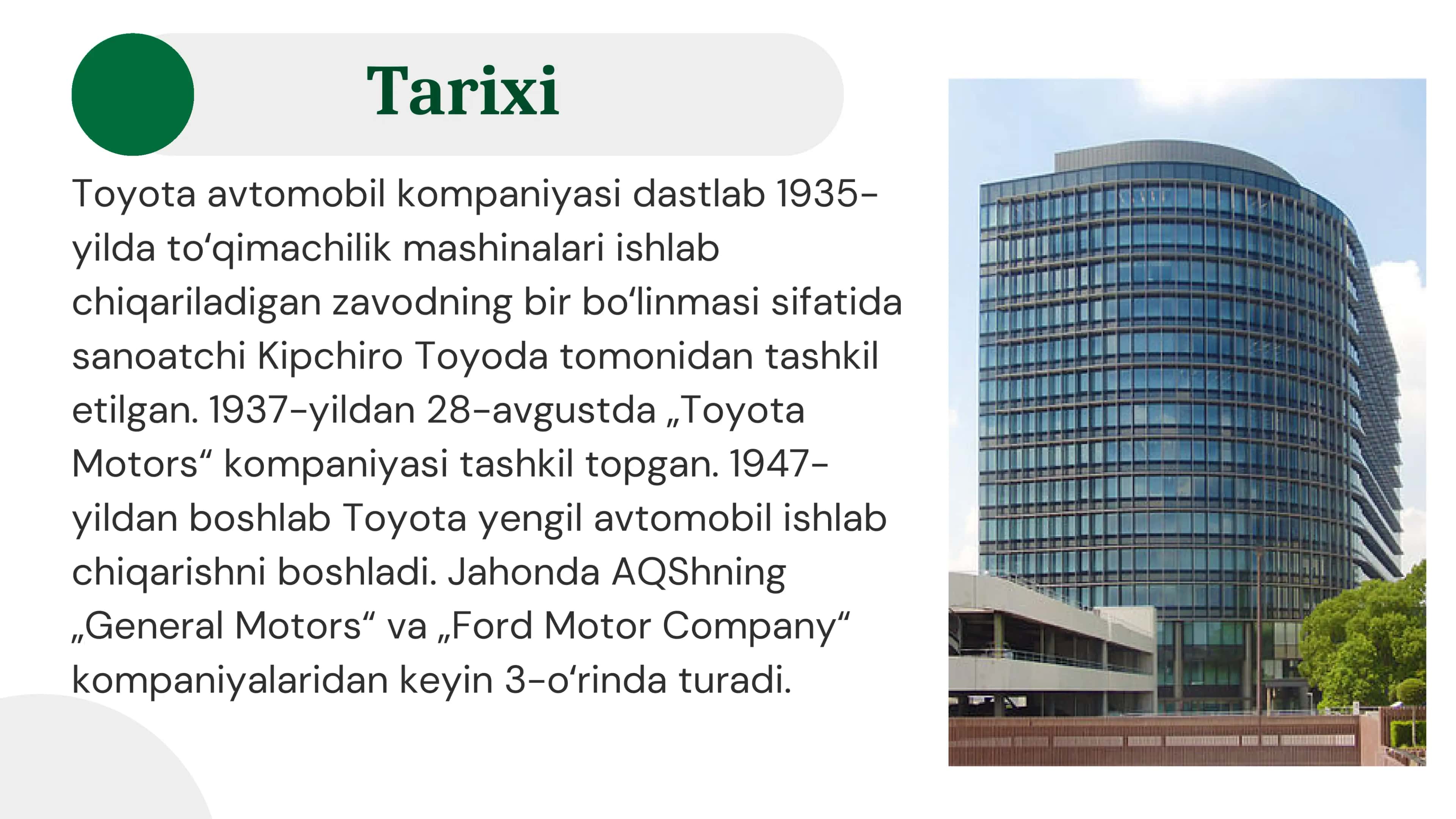 Toyota Corporation 2
